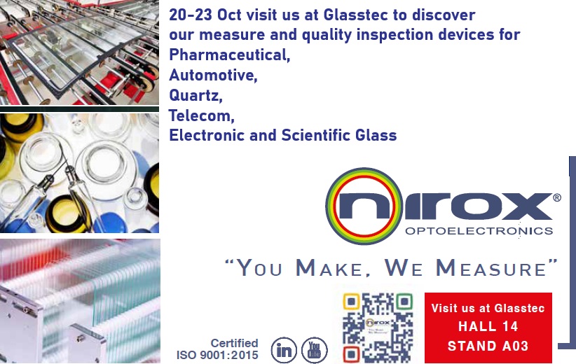 We’ll be at Glasstec 20-23 Oct